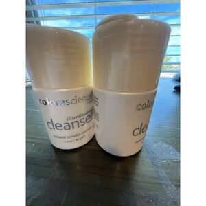 Colorescience Illuminating Cleanser Mineral Powder Formula 1.4 oz 40g 2 Pack New